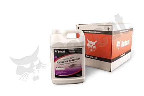 what type of coolant does a bobcat skid steer take|propylene glycol antifreeze bobcat.